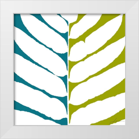 Duo Stem VI White Modern Wood Framed Art Print by Burghardt, James