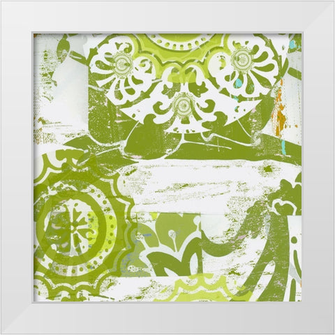 Big Wheel I White Modern Wood Framed Art Print by Mountain, Ricki