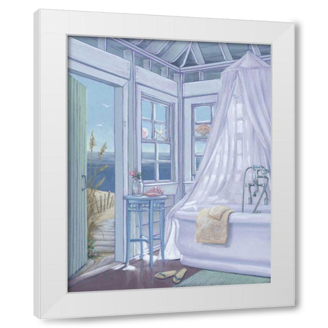 Coastal Breeze I White Modern Wood Framed Art Print by McIntyre, Joelle