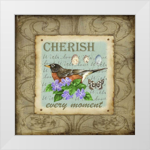 Wings of Wonder III White Modern Wood Framed Art Print by Maday, Jane