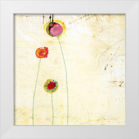 Lollipop II White Modern Wood Framed Art Print by Open Journey
