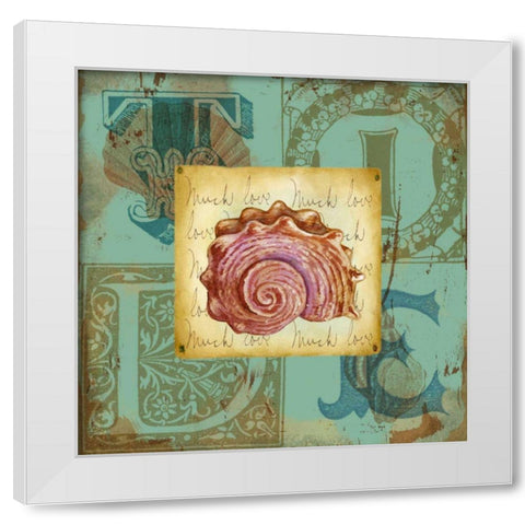 Sand and Surf IV White Modern Wood Framed Art Print by Maday, Jane