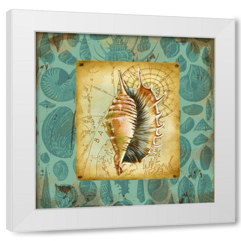 Seaside Gifts IV White Modern Wood Framed Art Print by Maday, Jane