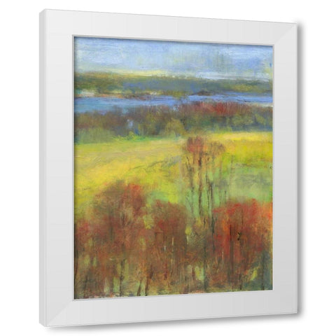 Mountain View II White Modern Wood Framed Art Print by Thomas, H.