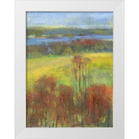 Mountain View II White Modern Wood Framed Art Print by Thomas, H.