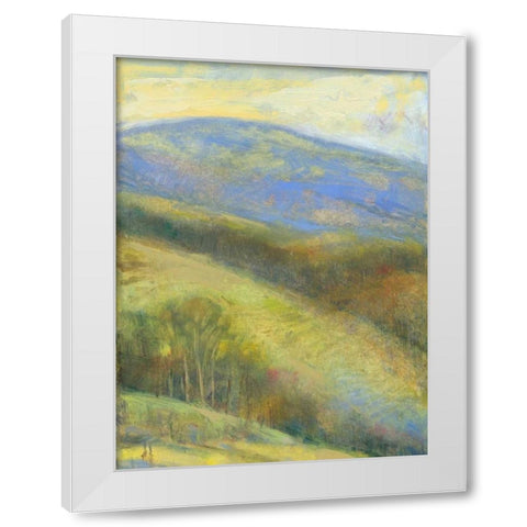 Mountain View III White Modern Wood Framed Art Print by Thomas, H.