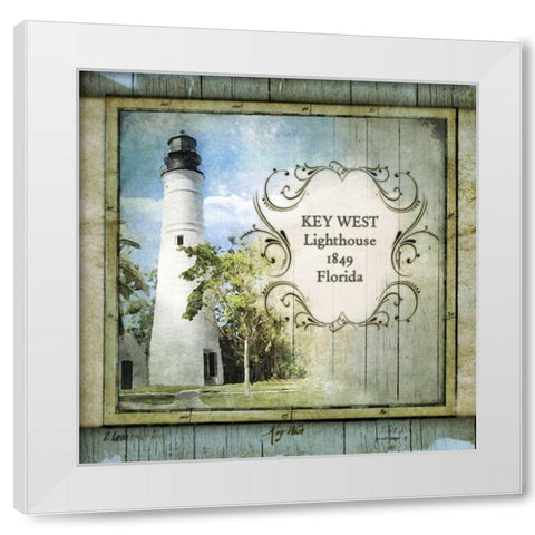 Florida Lighthouse VI White Modern Wood Framed Art Print by Beth Anne Creative