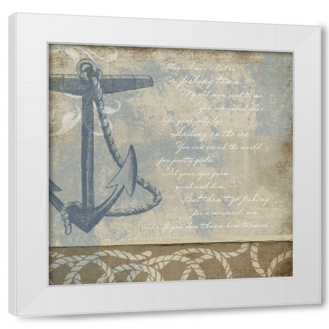 Coastal Inspiration VI White Modern Wood Framed Art Print by Beth Anne Creative