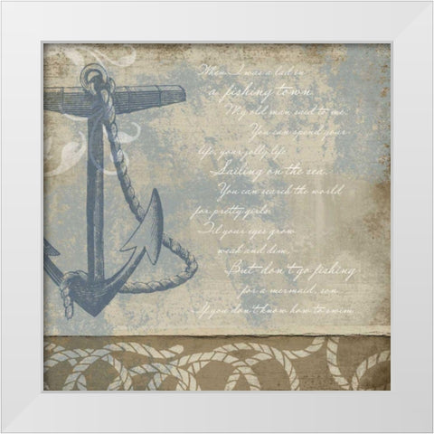 Coastal Inspiration VI White Modern Wood Framed Art Print by Beth Anne Creative