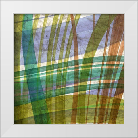 Paintstroke Tile II White Modern Wood Framed Art Print by Higby, Jason