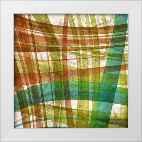 Paintstroke Tile IV White Modern Wood Framed Art Print by Higby, Jason