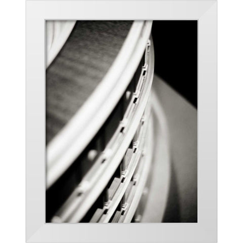 Detail I White Modern Wood Framed Art Print by Ling, Tang