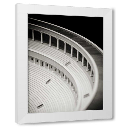 Detail II White Modern Wood Framed Art Print by Ling, Tang