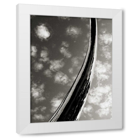 Sky Sculpture II White Modern Wood Framed Art Print by Ling, Tang