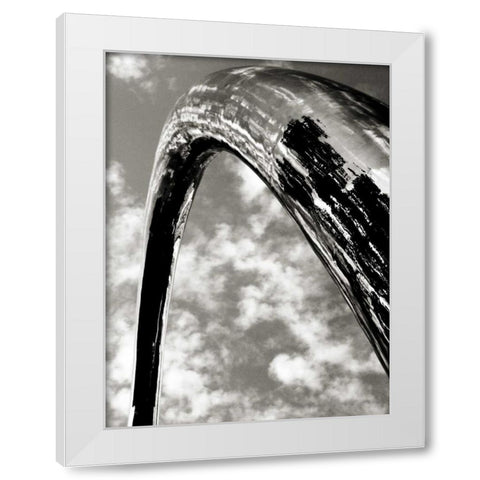Sky Sculpture II White Modern Wood Framed Art Print by Ling, Tang