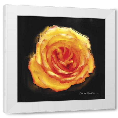 Vibrant Flower II White Modern Wood Framed Art Print by Henry, Lola