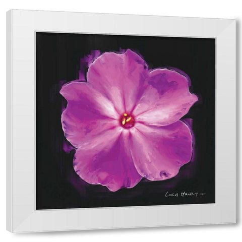 Vibrant Flower III White Modern Wood Framed Art Print by Henry, Lola