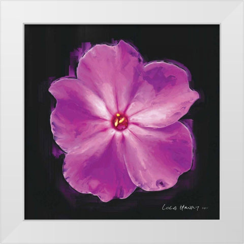 Vibrant Flower III White Modern Wood Framed Art Print by Henry, Lola