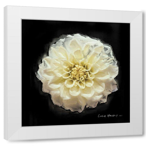 Vibrant Flower V White Modern Wood Framed Art Print by Henry, Lola