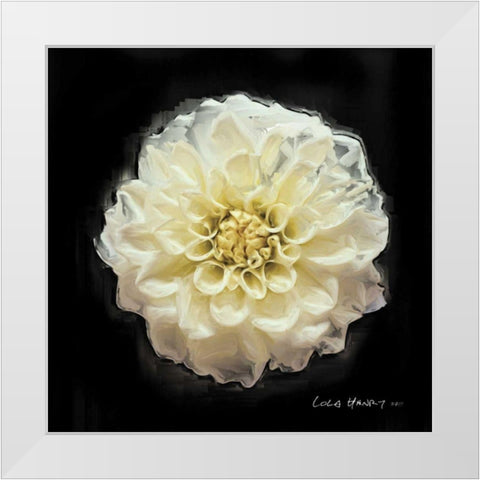 Vibrant Flower V White Modern Wood Framed Art Print by Henry, Lola