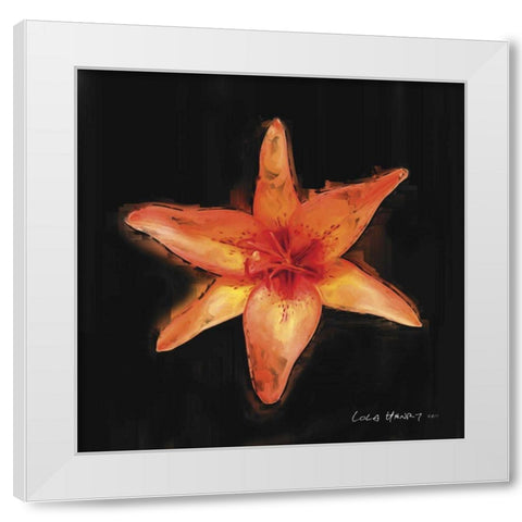 Vibrant Flower VI White Modern Wood Framed Art Print by Henry, Lola