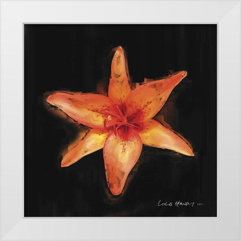 Vibrant Flower VI White Modern Wood Framed Art Print by Henry, Lola