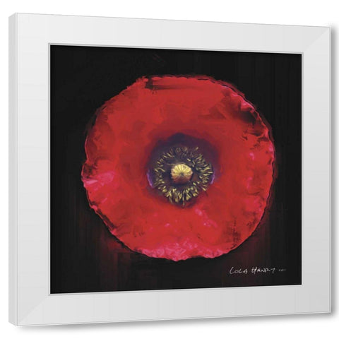 Vibrant Flower VII White Modern Wood Framed Art Print by Henry, Lola