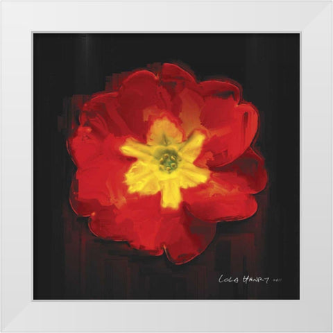 Vibrant Flower IX White Modern Wood Framed Art Print by Henry, Lola