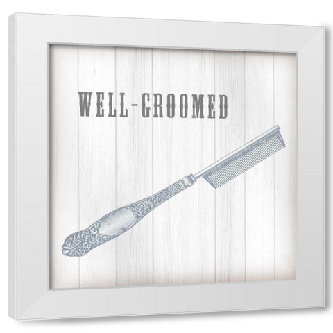 Barber Shop Quartet III White Modern Wood Framed Art Print by Fagalde, Jarman