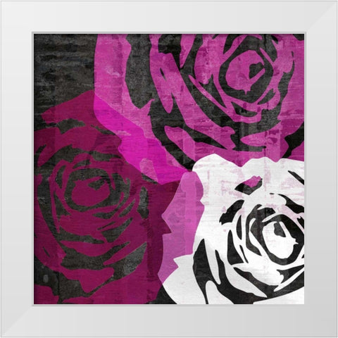 Bloomer Squares VI White Modern Wood Framed Art Print by Burghardt, James