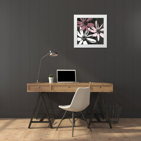 Bloomer Squares VIII White Modern Wood Framed Art Print by Burghardt, James