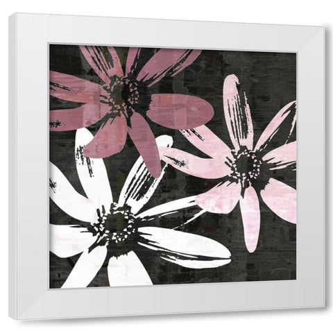Bloomer Squares VIII White Modern Wood Framed Art Print by Burghardt, James