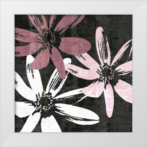 Bloomer Squares VIII White Modern Wood Framed Art Print by Burghardt, James