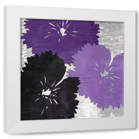 Bloomer Squares IX White Modern Wood Framed Art Print by Burghardt, James
