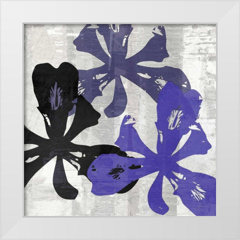 Bloomer Squares XI White Modern Wood Framed Art Print by Burghardt, James