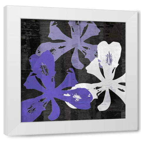 Bloomer Squares XII White Modern Wood Framed Art Print by Burghardt, James