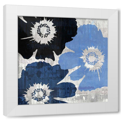 Bloomer Squares XIII White Modern Wood Framed Art Print by Burghardt, James