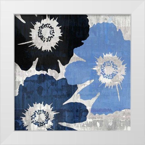 Bloomer Squares XIII White Modern Wood Framed Art Print by Burghardt, James