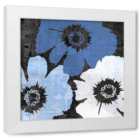 Bloomer Squares XIV White Modern Wood Framed Art Print by Burghardt, James