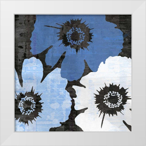 Bloomer Squares XIV White Modern Wood Framed Art Print by Burghardt, James