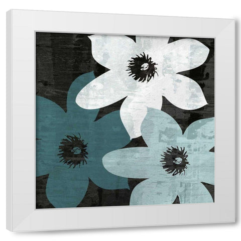Bloomer Squares XVI White Modern Wood Framed Art Print by Burghardt, James