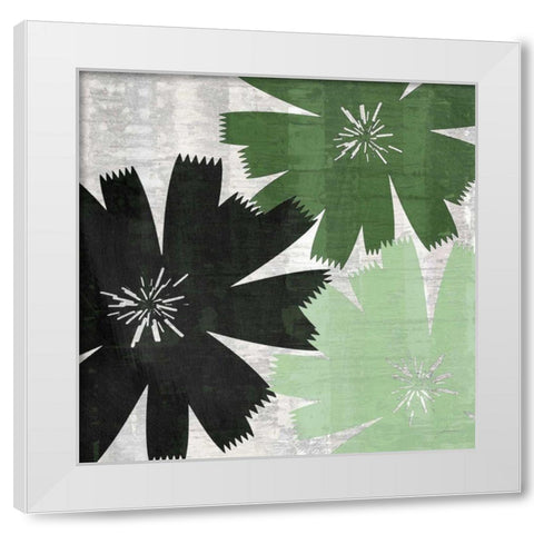 Bloomer Squares XVII White Modern Wood Framed Art Print by Burghardt, James