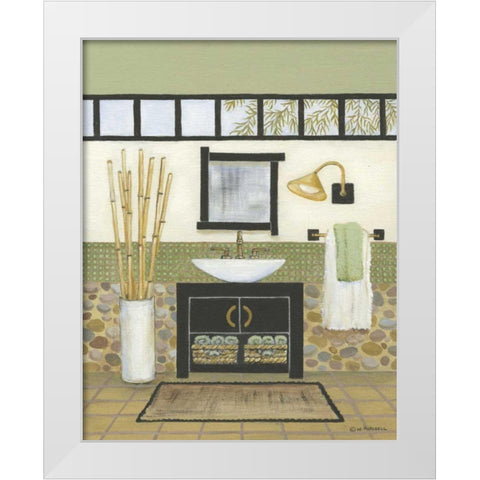 Retreat I White Modern Wood Framed Art Print by Russell, Wendy