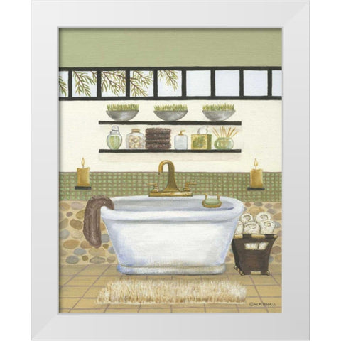 Retreat II White Modern Wood Framed Art Print by Russell, Wendy