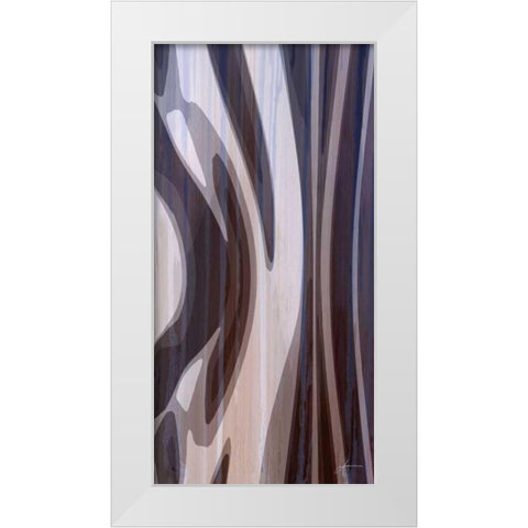 Bentwood Panel I White Modern Wood Framed Art Print by Burghardt, James