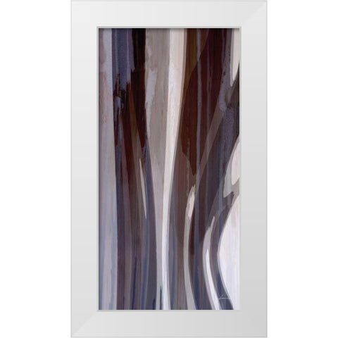Bentwood Panel IV White Modern Wood Framed Art Print by Burghardt, James