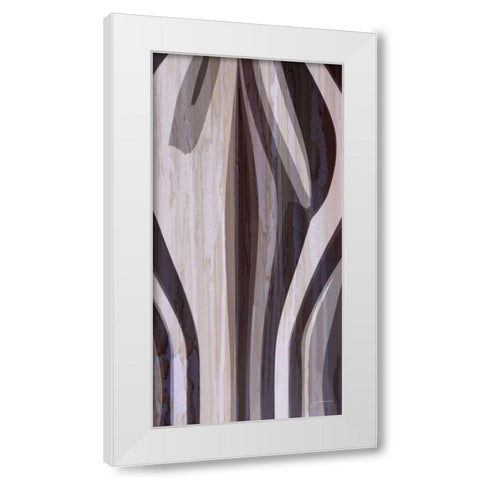 Bentwood Panel V White Modern Wood Framed Art Print by Burghardt, James