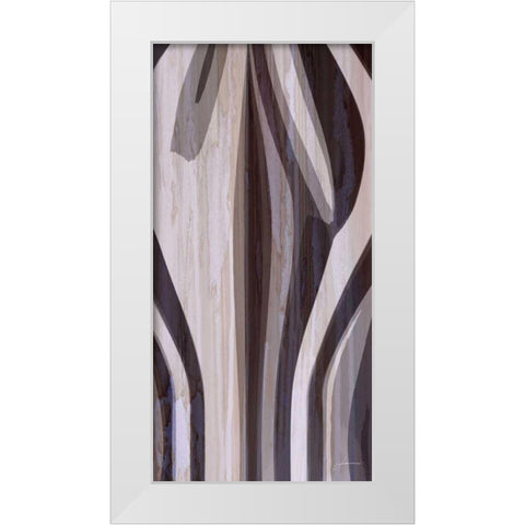 Bentwood Panel V White Modern Wood Framed Art Print by Burghardt, James