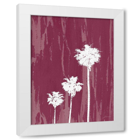 Oasis I White Modern Wood Framed Art Print by Burghardt, James