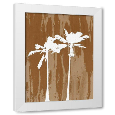Oasis III White Modern Wood Framed Art Print by Burghardt, James